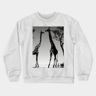 Girrafe Shadow Silhouette Anime Style Collection No. 153 Crewneck Sweatshirt